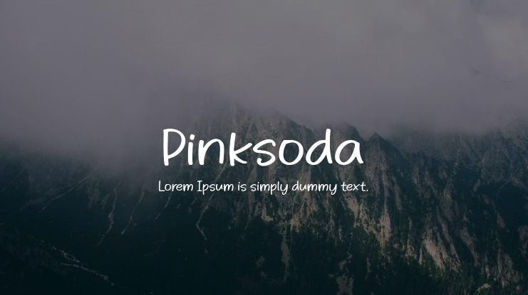 Pinksoda Font
