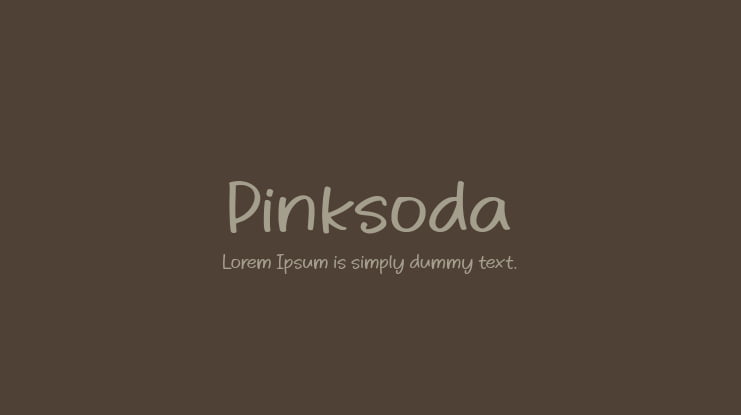 Pinksoda Font