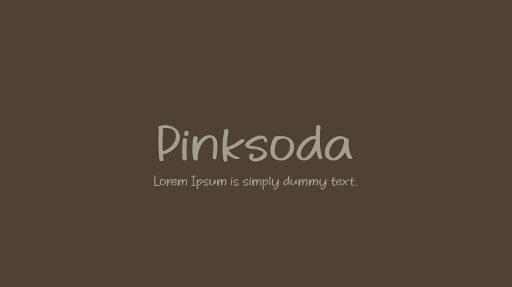 Pinksoda Font