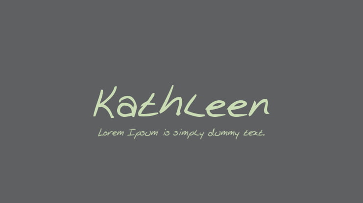 Kathleen Font Family
