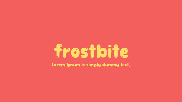 Frostbite Font