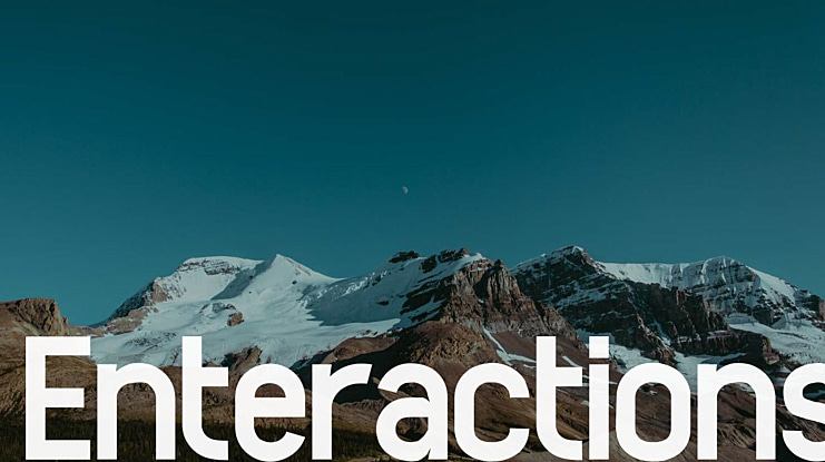Enteractions Font Family