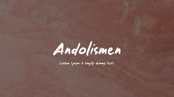 Andolismen Font