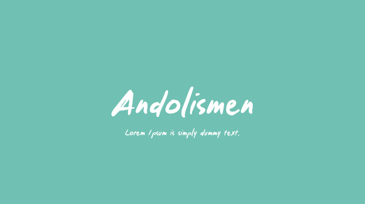 Andolismen Font