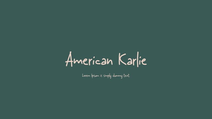 American Karlie Font