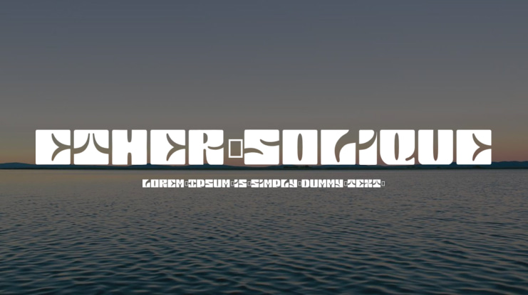 Ether_Solique Font