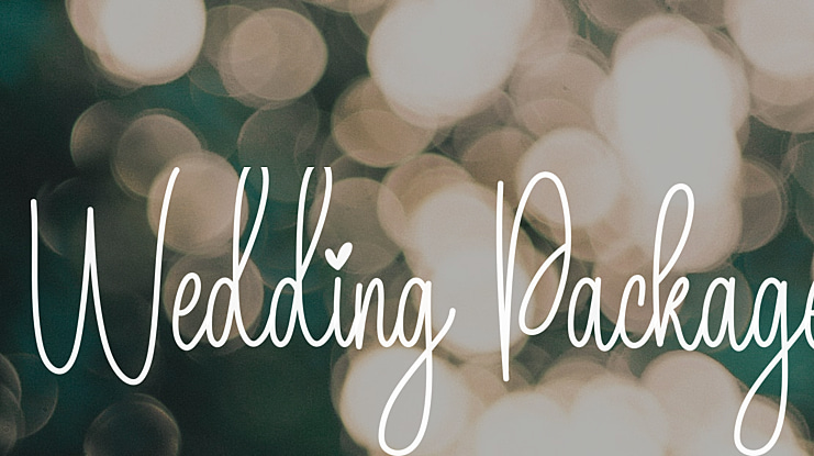 Wedding Package Font