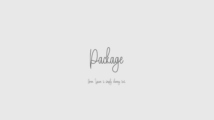 Package Font