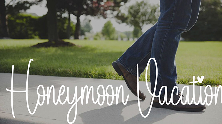 Honeymoon Vacation Font