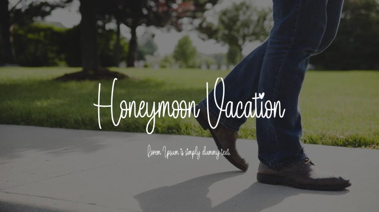Honeymoon Vacation Font