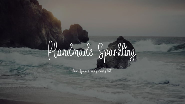 Handmade Sparkling Font