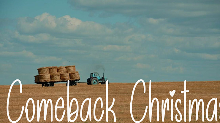 Comeback Christmas Font