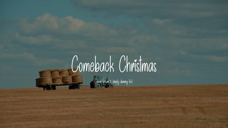 Comeback Christmas Font
