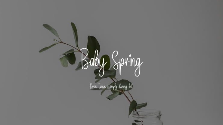 Baby Spring Font