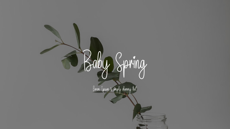 Baby Spring Font