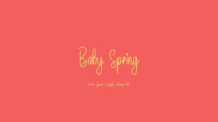 Baby Spring Font