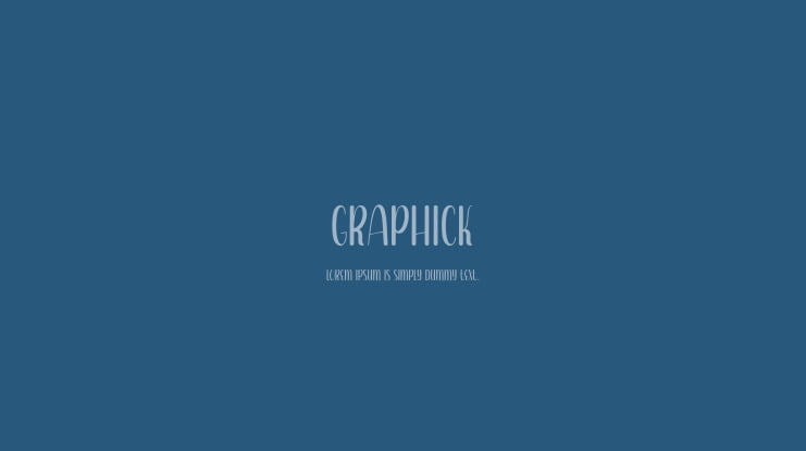 Graphick Font