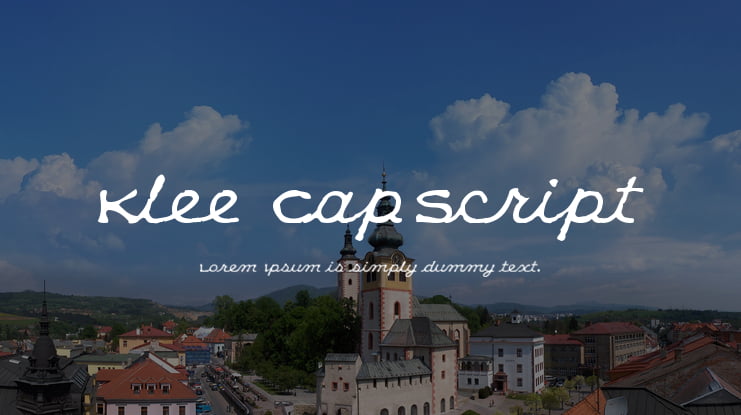 Klee CapScript Font Family