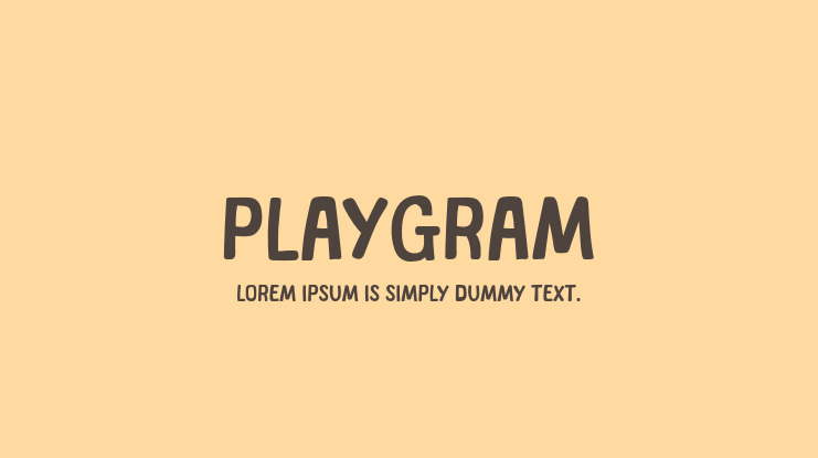 Playgram Font