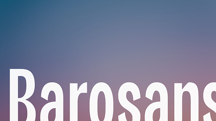 Barosans Font
