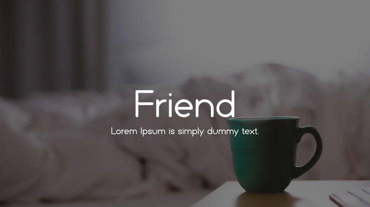 Friend Font Family