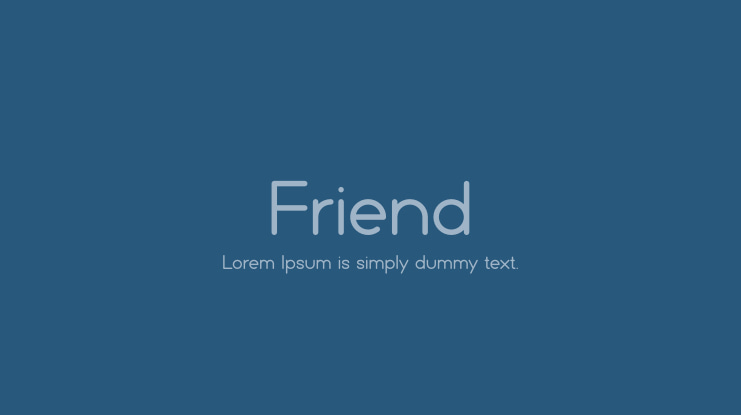 Friend Font Family
