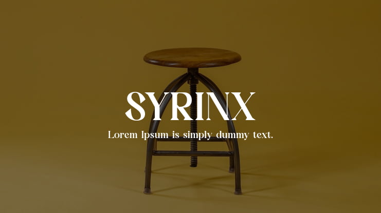 SYRINX Font