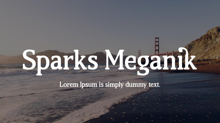 Sparks Meganik Font