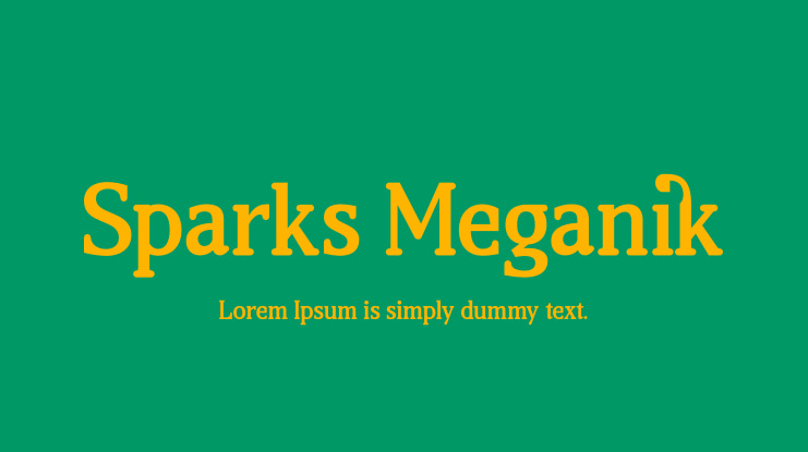 Sparks Meganik Font