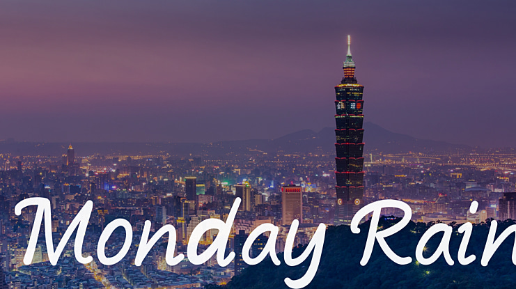 Monday Rain Font