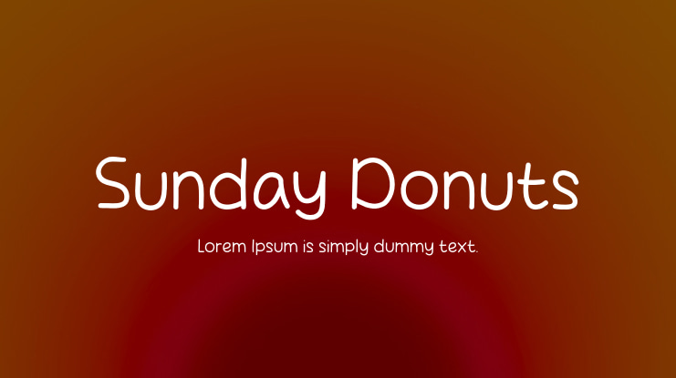 Sunday Donuts Font