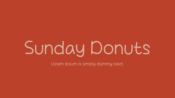 Sunday Donuts Font
