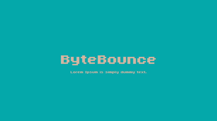 ByteBounce Font