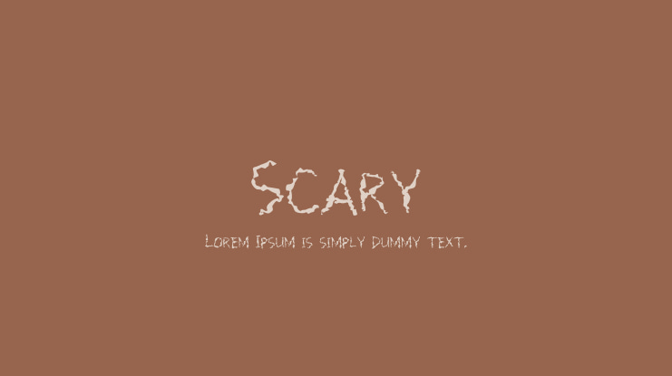 Scary Font