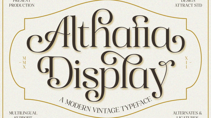 Althafia Display Font
