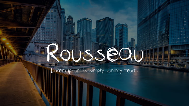 Rousseau Font
