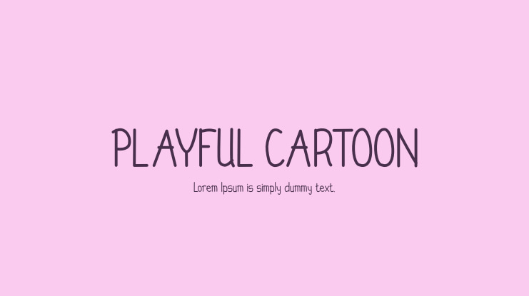 PLAYFUL CARTOON Font