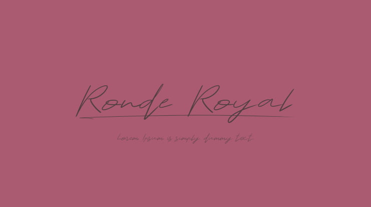 Ronde Royal Font
