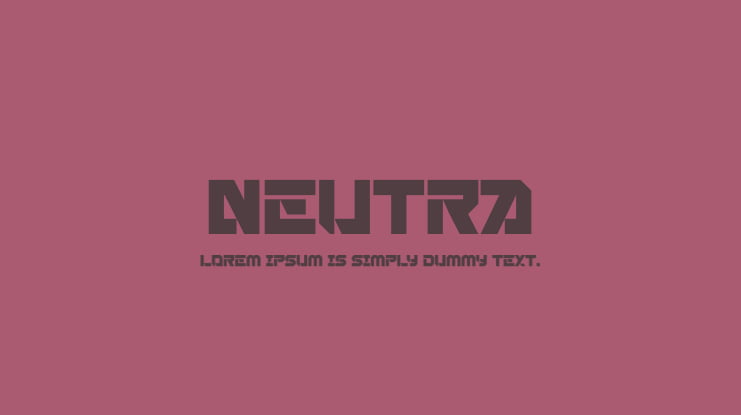 Neutra Font