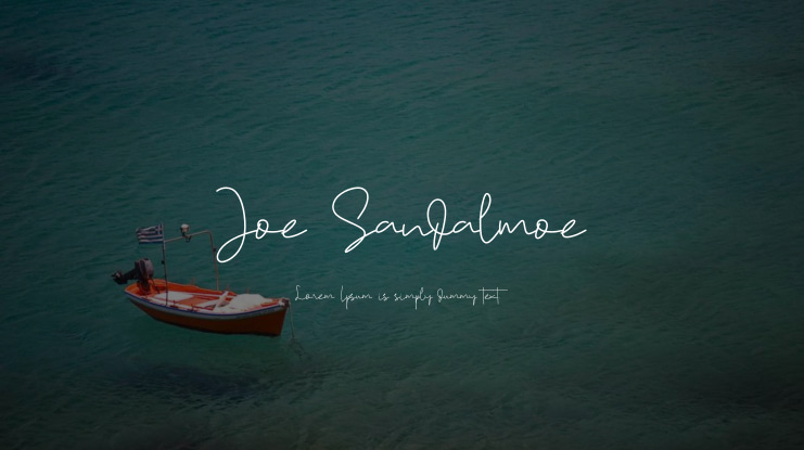 Joe Sandalmoe Font