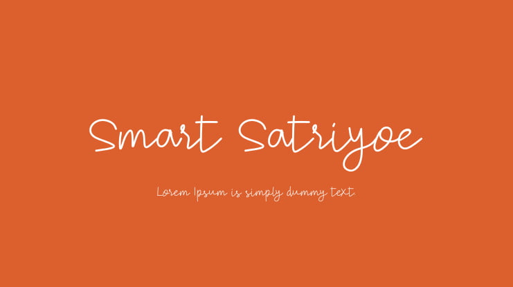 Smart Satriyoe Font