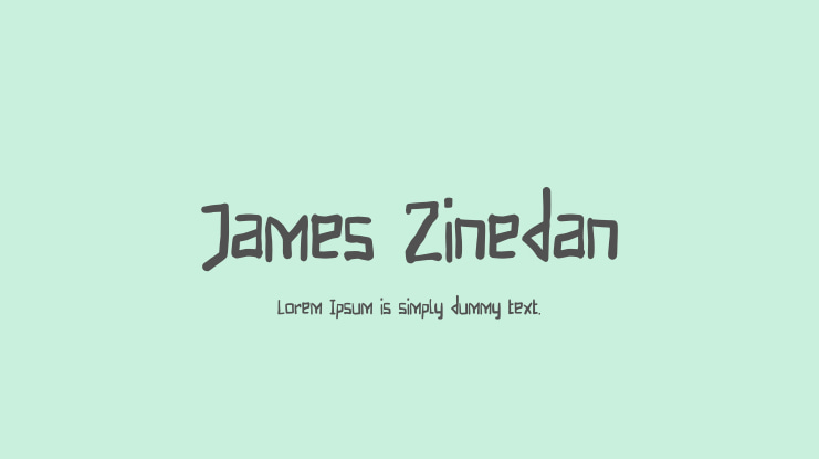 James Zinedan Font