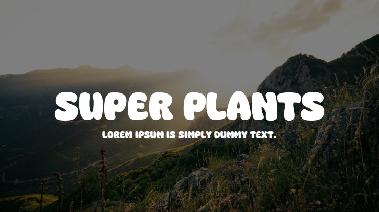 Super Plants Font