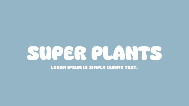 Super Plants Font
