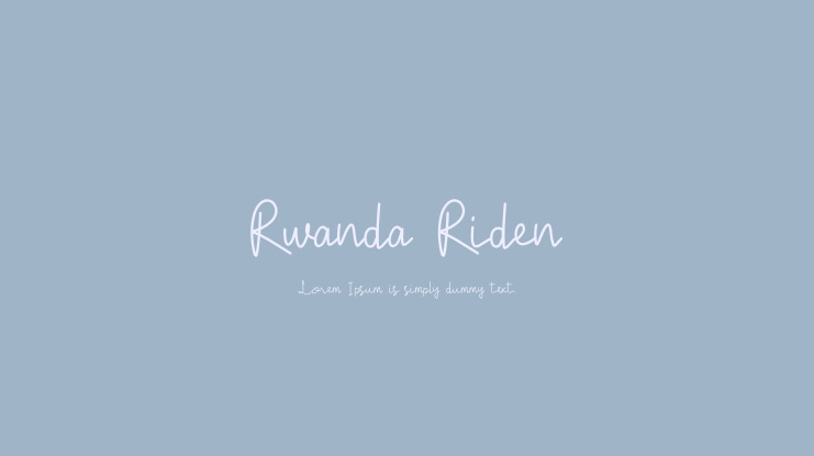 Rwanda Riden Font