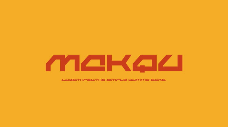 MAKQU Font