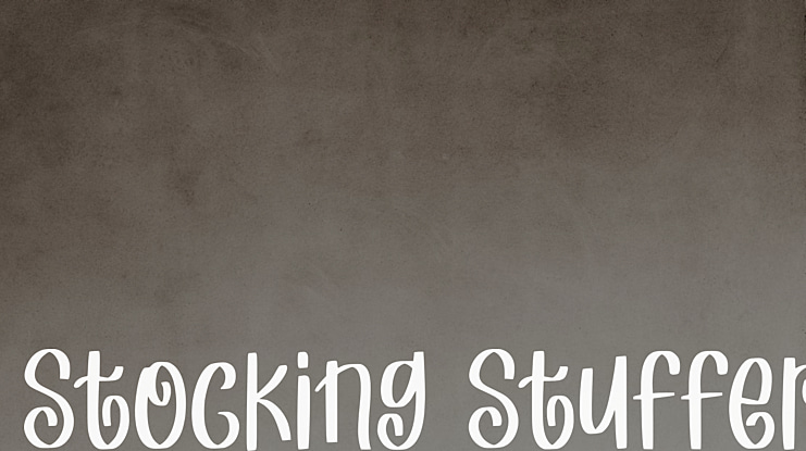 Stocking Stuffer Font