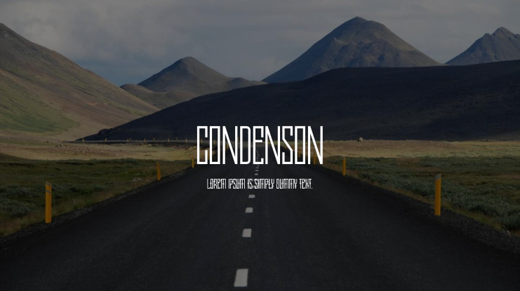 CONDENSON Font