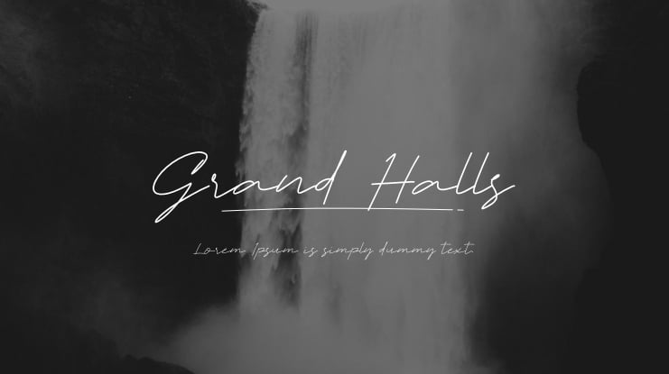 Grand Halls Font