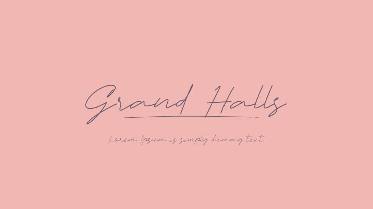 Grand Halls Font